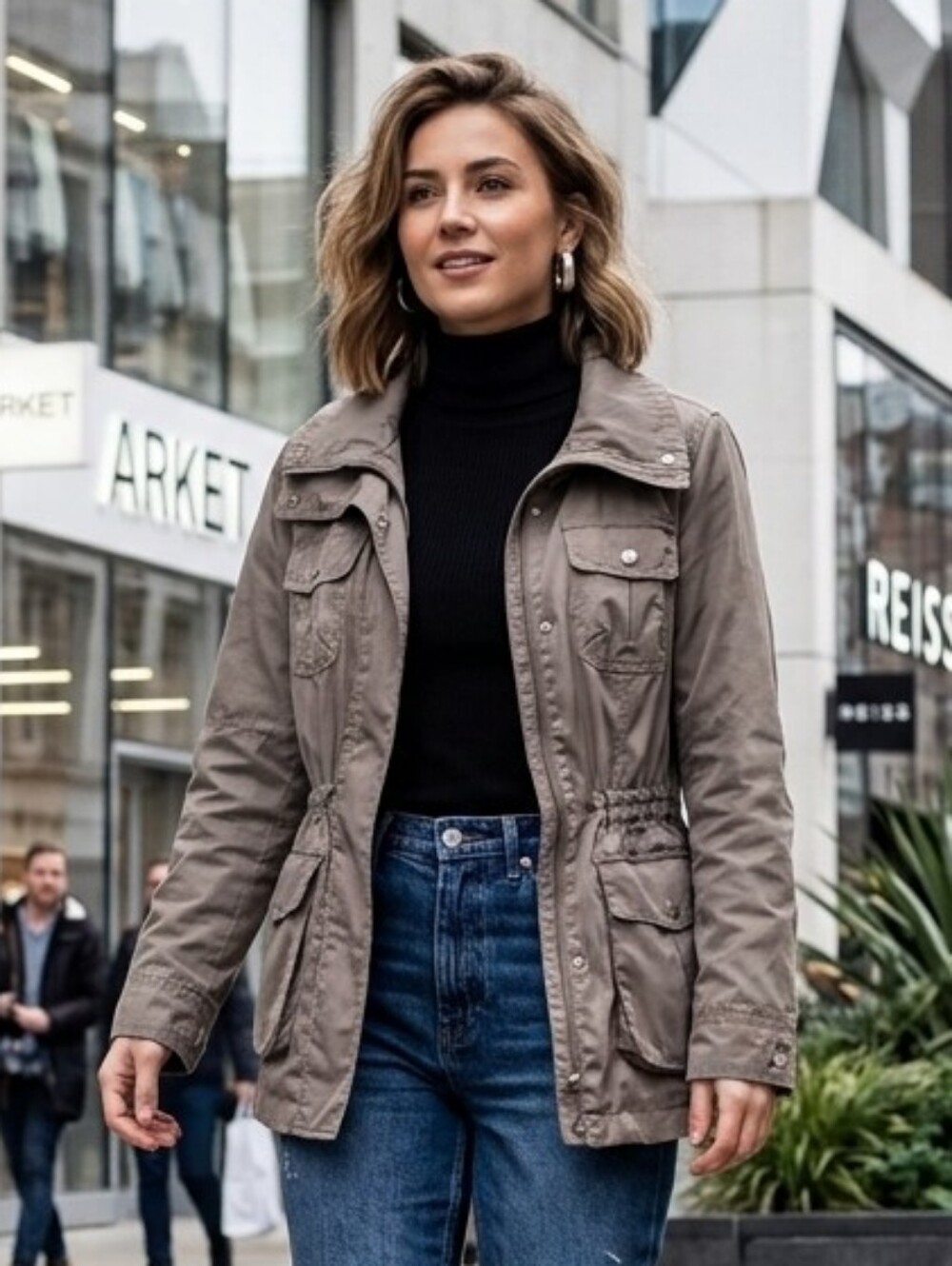 St. John's Bay M Indie Sleeze Grunge High Street Cargo Utility Safari Jacket